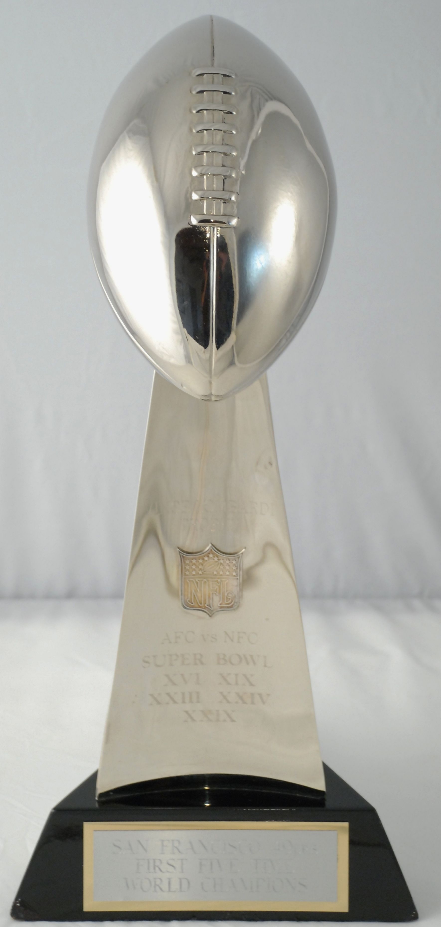 Lot Detail - Lombardi Trophy San Fran 49ers