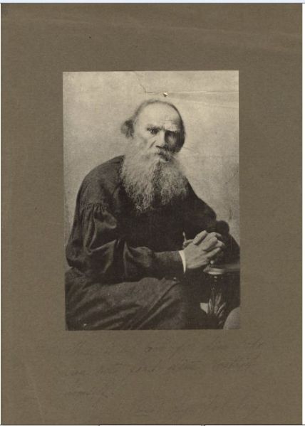 ILYA TOLSTOY Russian Writer, the son of Leo Tolstoy. Vintage signed 13 x 17 photograph