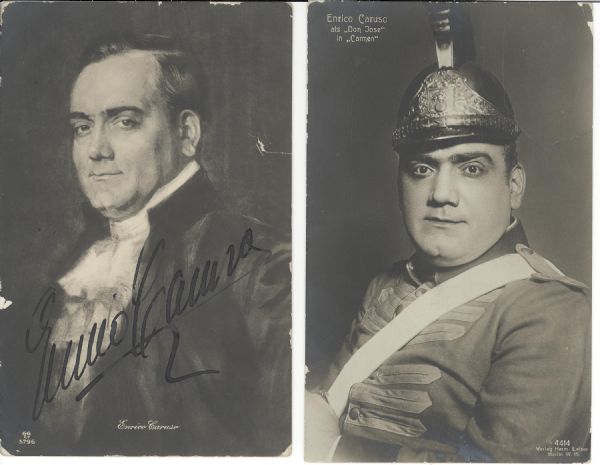 Enrico Caruso Signed Photo