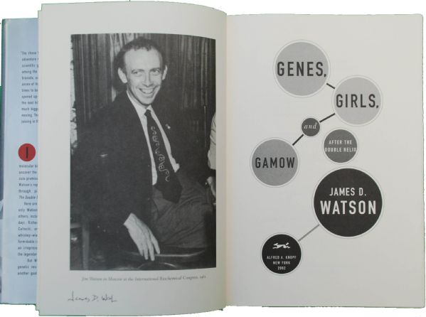 James Watson DNA Signed Book