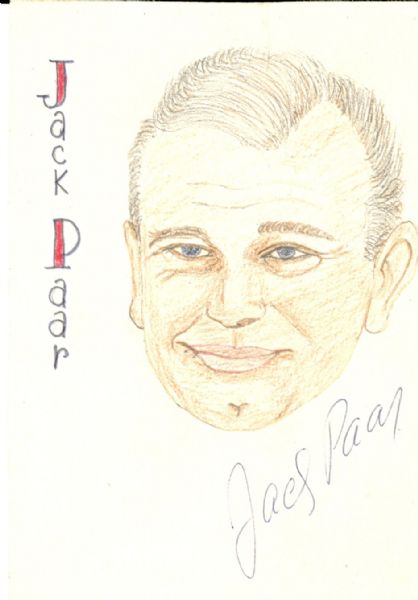 Jack Parr Original Signed Portrait