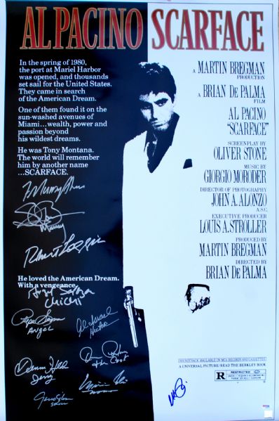 Al Pacino : Scarface Cast Signed Poster