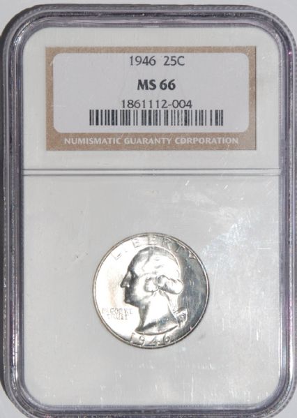 NCG Graded Quarters all MS66 1942-1964 (61 Quarters)