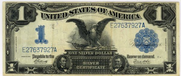 $1 1899 Black Eagle Silver Certificate 