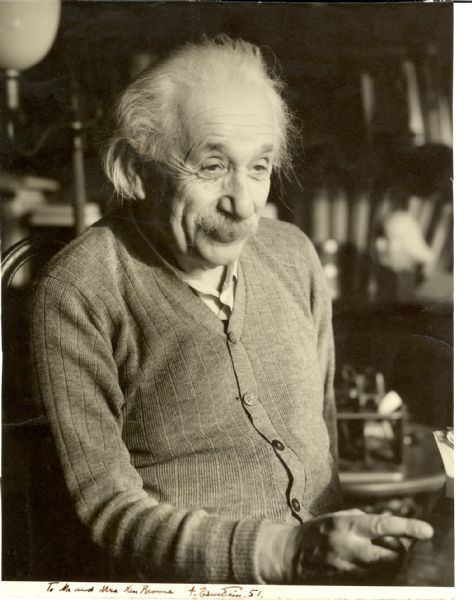Albert Einstein Signed Photo