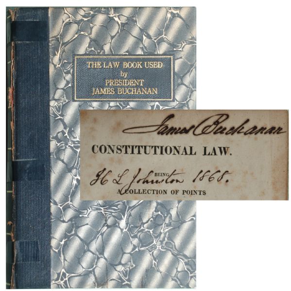 James Buchanan, Rare Signed Constitutional Law Book
