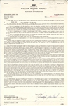 Rare Judy Garland Signed Contract
For Representation for 3 Years!