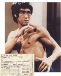 BRUCE LEE RECEIPT SIGNED