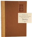 Robert Frost Signed: A Masque of Reason
