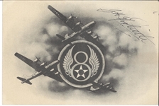 J. H. Doolittle Vintage Signed Card with Bombers
