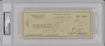 Errol Flynn Signed Check