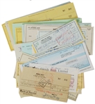 Collection of 91 Signed Checks of Famous Actors.