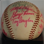 Red Sox team ball with Tony Conigliaro on ball