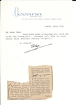 Stan Laurel- Lot of 2 Signed Letters