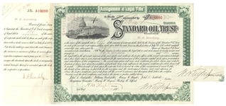 Henry M. Flagler- Standard Oil Stock