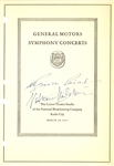 Nathan Milstein Signed Music Program
