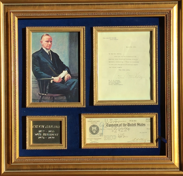 President Calvin Coolidge  Extremely Rare Presidential Paycheck 