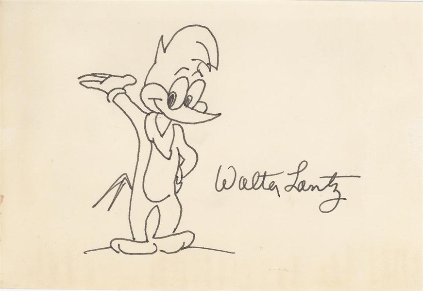 Original Woody Woodpecker: Sketch by Lantz