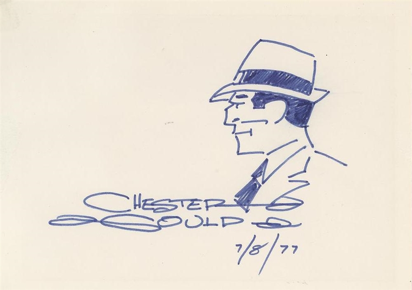 Original Chester Gould Dick Tracy Sketch