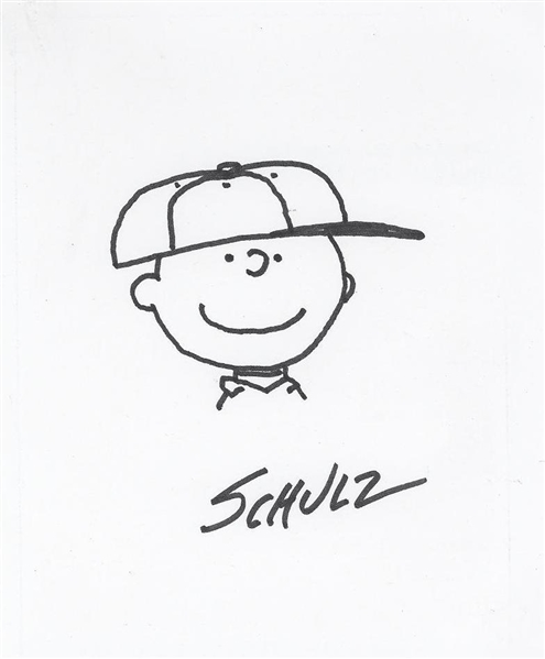 Original Sketch of Charlie Brown by  Schultz