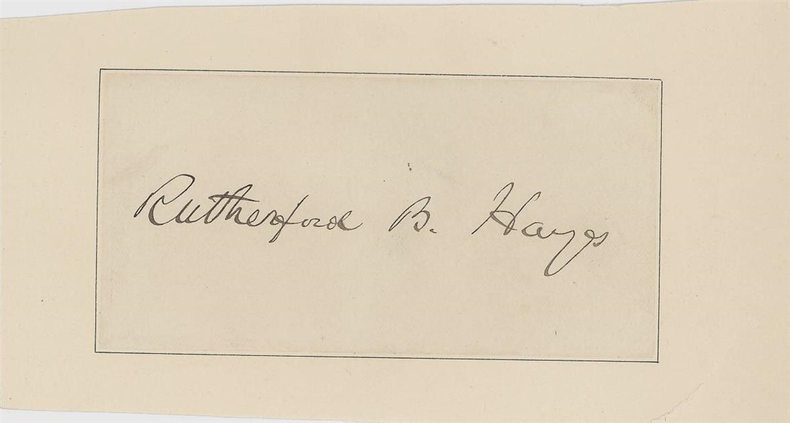 Rutherford B. Hayes full Signature
