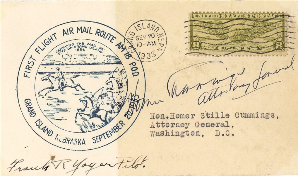 FDR and Cabinet Members  Signed Envelopes