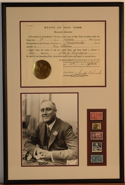 Franklin Delano Roosevelt, Executive Certification of Surrender of Fugitive