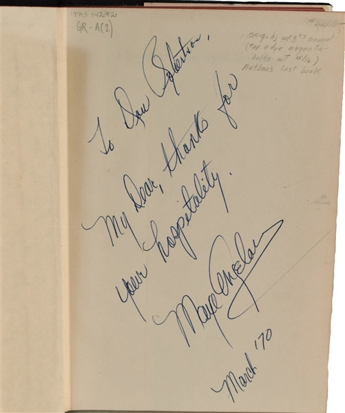 A Stunning Signed Copy of Maya Angelou's First Book