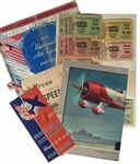 Collection of 1930s National Air Races Autographs,  Programs and Related Ephemera.