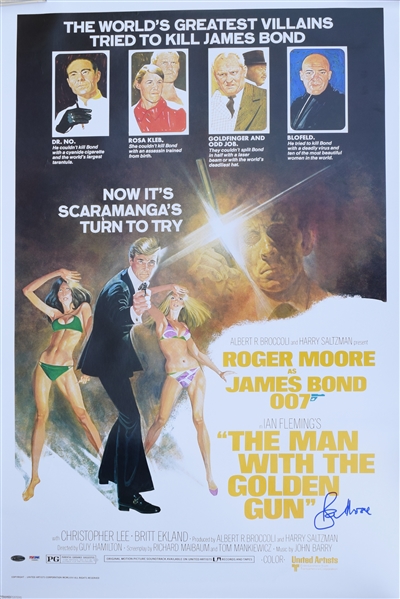 James Bond: The Man with the Golden Gun  Signed Poster