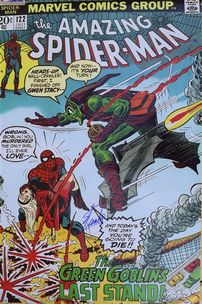 Stan Lee Signed Spiderman Poster
