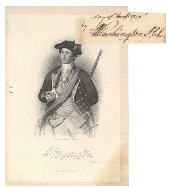 Extremely Rare George Washington Autograph at Age 18