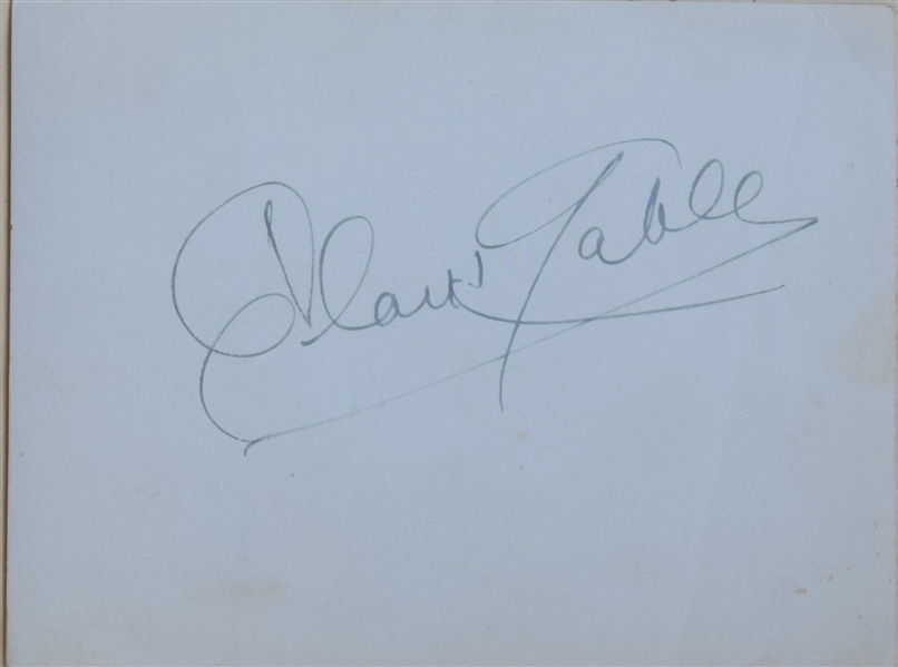 Gone With The Wind Signed by Clark Gable at his character Rhett Butler 