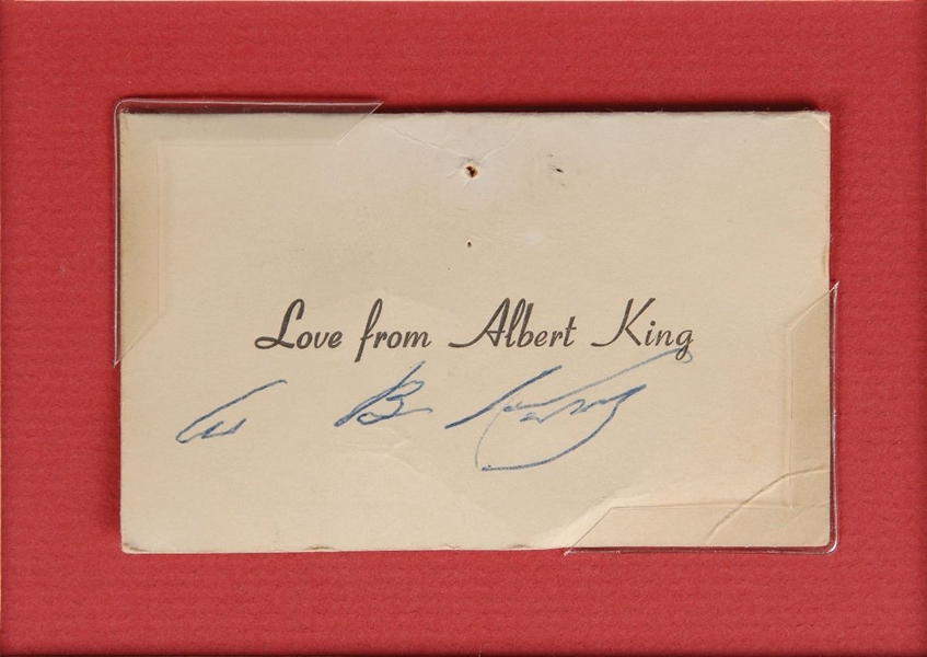 Rare Stevie Ray Vaughan and Albert King Autographs