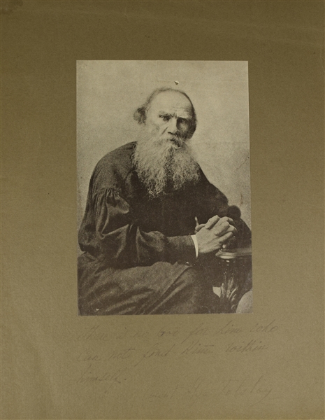 Count Ilya Lvovoich Tolstoy Writes about God
