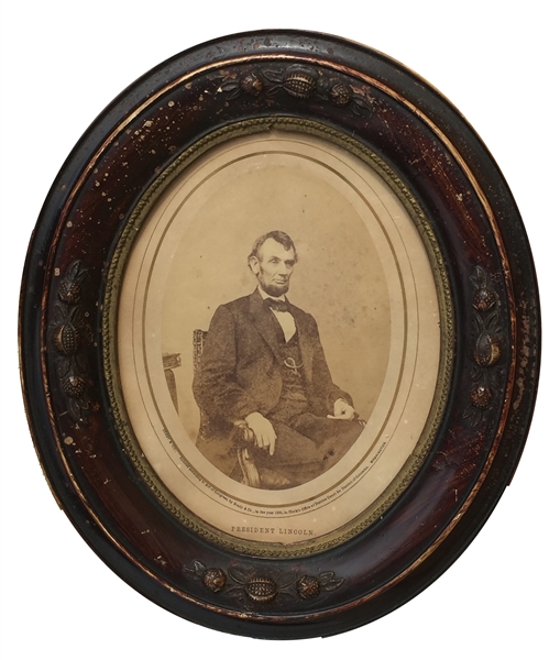 Rare Abraham Lincoln Photo By Brady Gallery