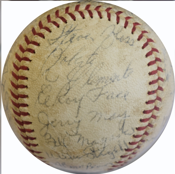 1966 Pittsburgh Pirates Team Signed Baseball - (28 Signatures) With Clemente!