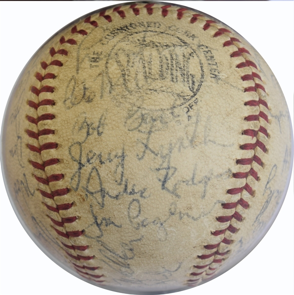 1966 Pittsburgh Pirates Team Signed Baseball - (28 Signatures) With Clemente!