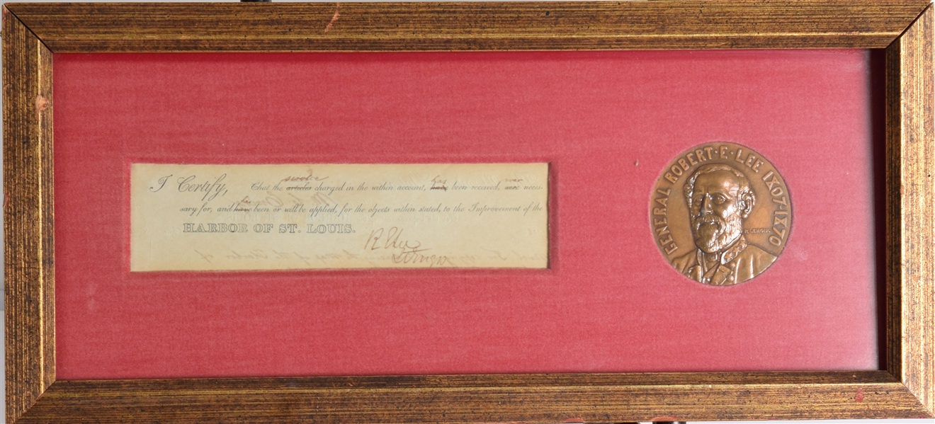 Robert E. Lee Signed Document