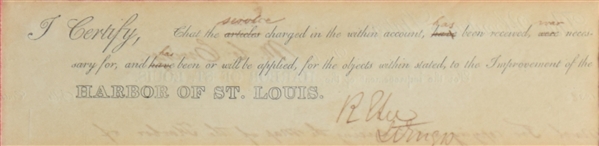 Robert E. Lee Signed Document