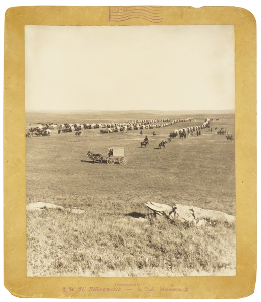 Rare Original Albumen Print of Custer's Black Hills Expedition