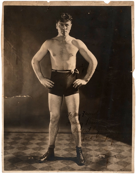 Uncommon Early Vintage photo of  Jack Dempsey Champion Heavyweight Boxer