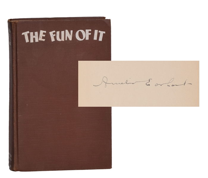 Signed Amelia Earhart book The Fun of It