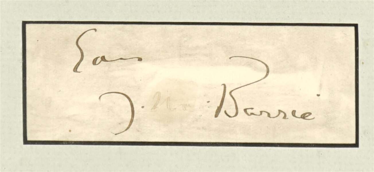 Peter Pan signature of Author J.M. Barrie