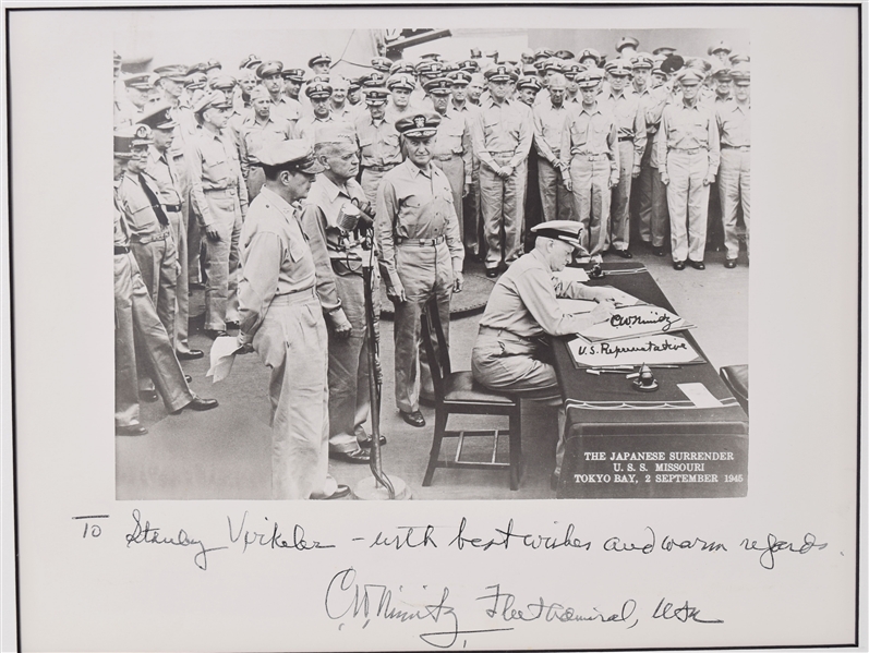 Chester Nimitz  Signing Surrender