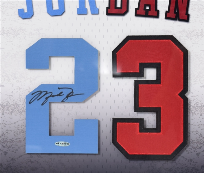 Michael Jordan Signed Upper Deck Display Piece