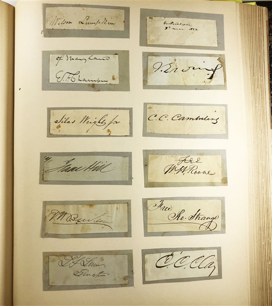 Autograph album with over 250 autographs: Theodore Roosevelt, William McKinley, Mark Twain,John A. Dix and much More! 
