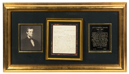  Jefferson Davis Autographed letter signed as Secretary of War