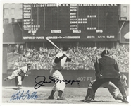 Joe Dimaggio & Bob Feller Signed Photo
