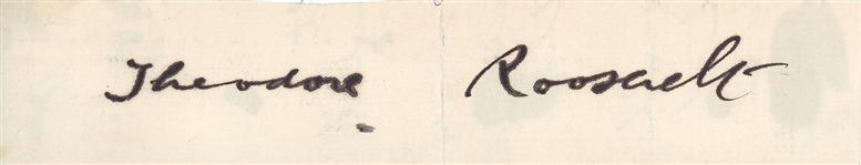 Teddy Roosevelt Signature